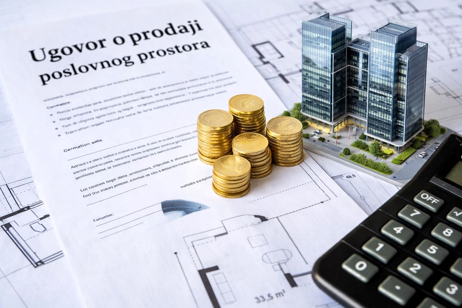 Uspješno rukovanje i sklapanje ugovora ispred poslovne zgrade nakon brze prodaje - otkup poslovnih prostora Invesko Pro